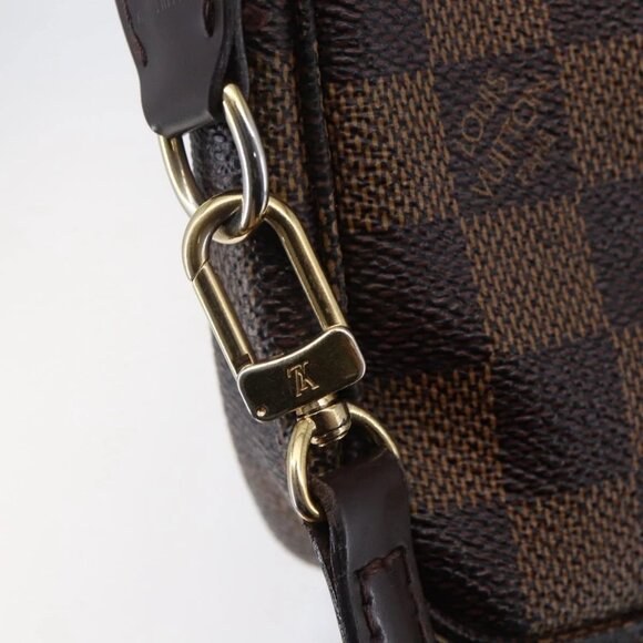 LOUIS VUITTON Damier Ebene Pochette Accessoires Pouch N41206 LV Auth 147934 - Picture 10 of 16